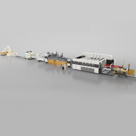 Carton Box Making Machine With In-line Folder Gluer